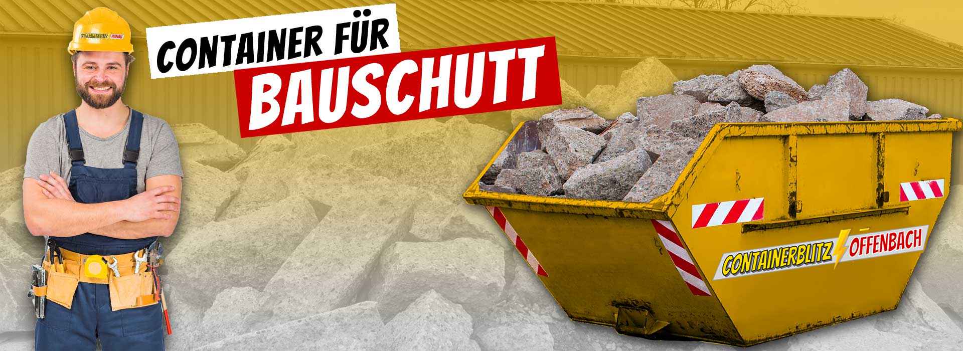 Container für Bauschutt