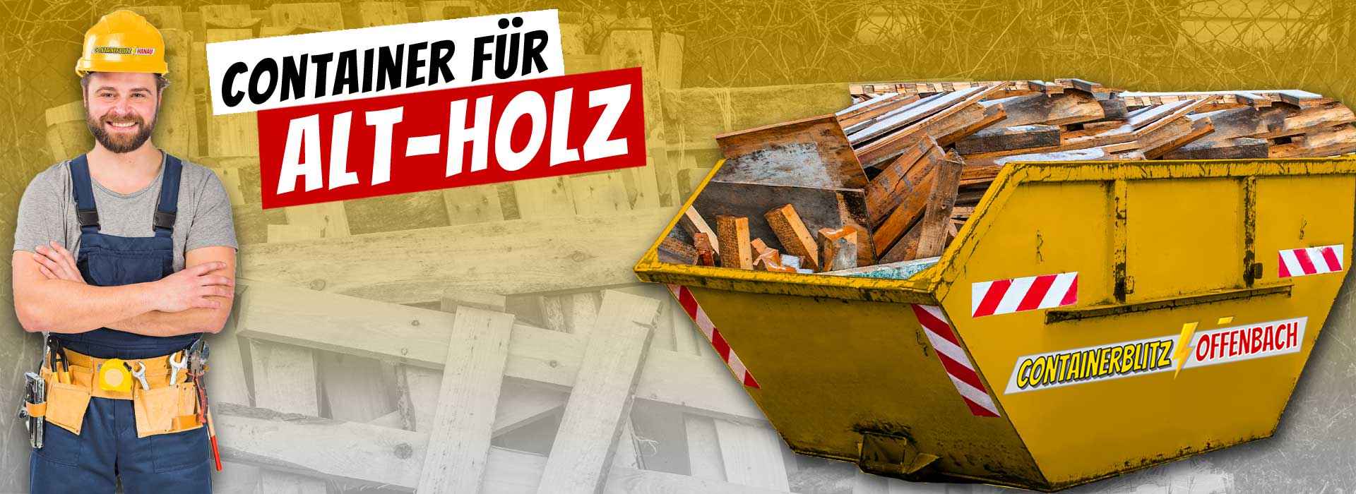 Container für Holz