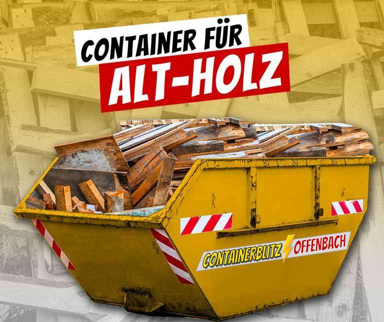 Container für Holz