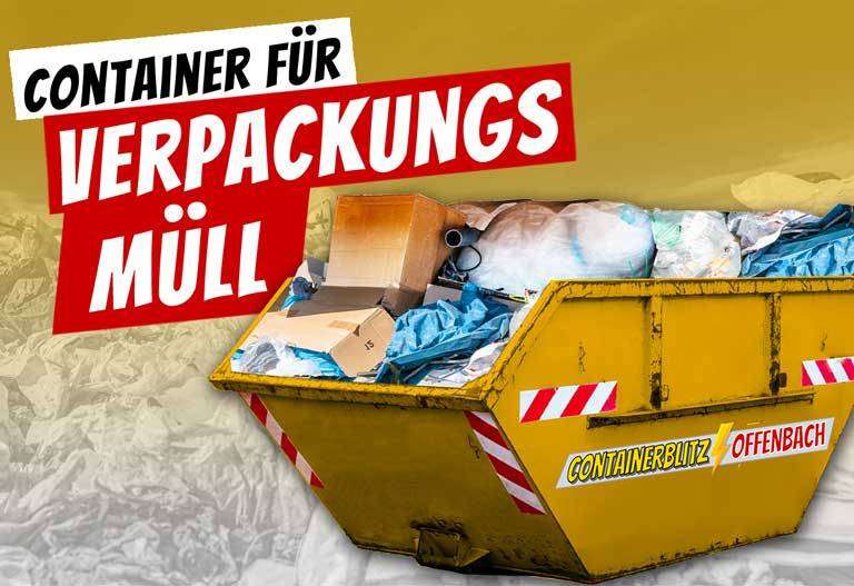 Container für Verpackungsmüll